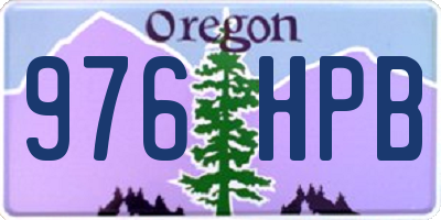 OR license plate 976HPB