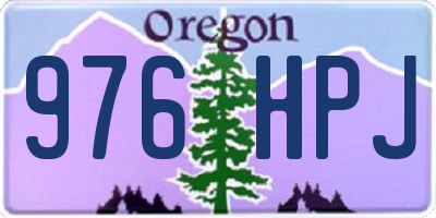 OR license plate 976HPJ