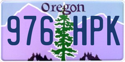 OR license plate 976HPK