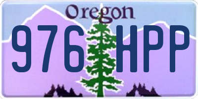 OR license plate 976HPP