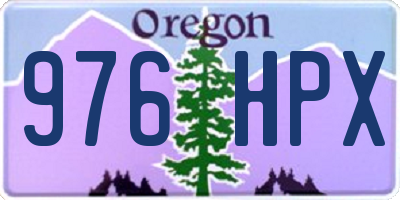 OR license plate 976HPX