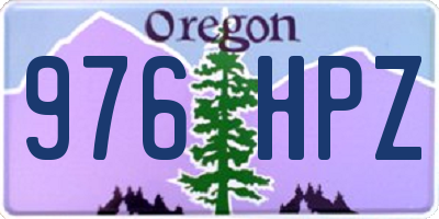 OR license plate 976HPZ