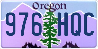 OR license plate 976HQC