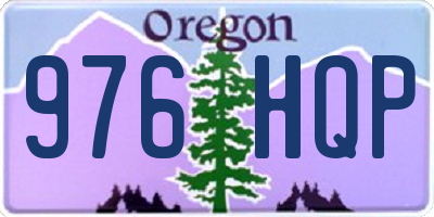 OR license plate 976HQP