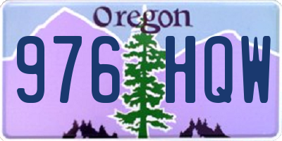 OR license plate 976HQW