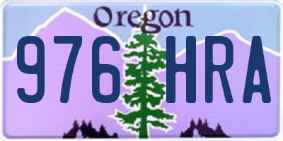 OR license plate 976HRA