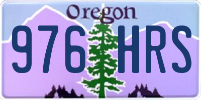 OR license plate 976HRS