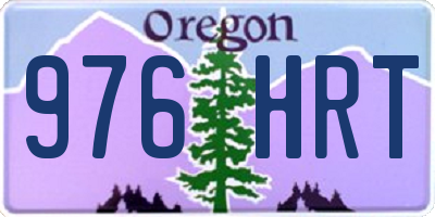 OR license plate 976HRT