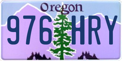 OR license plate 976HRY