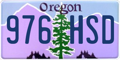 OR license plate 976HSD