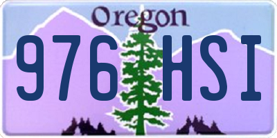 OR license plate 976HSI