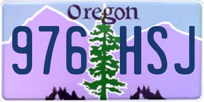 OR license plate 976HSJ