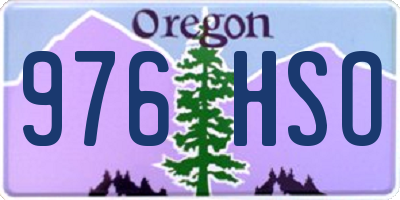 OR license plate 976HSO