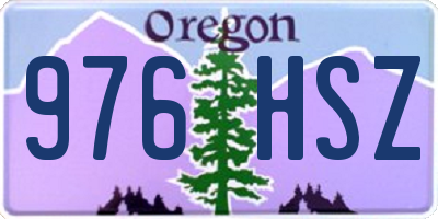 OR license plate 976HSZ