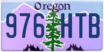 OR license plate 976HTB