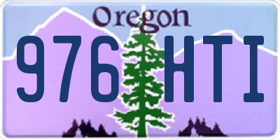 OR license plate 976HTI