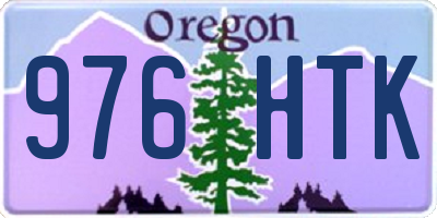 OR license plate 976HTK