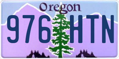 OR license plate 976HTN