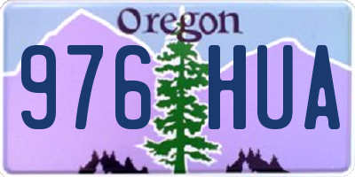 OR license plate 976HUA