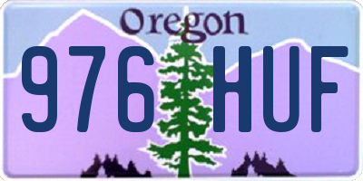 OR license plate 976HUF