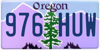 OR license plate 976HUW