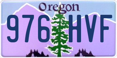 OR license plate 976HVF