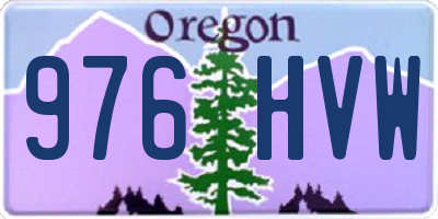 OR license plate 976HVW