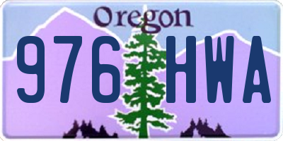 OR license plate 976HWA