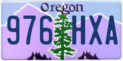 OR license plate 976HXA