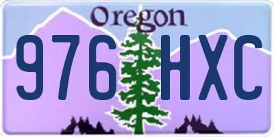 OR license plate 976HXC