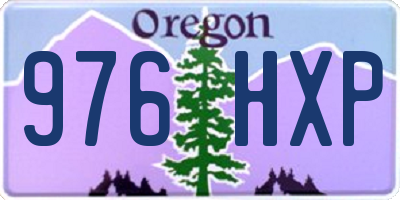OR license plate 976HXP