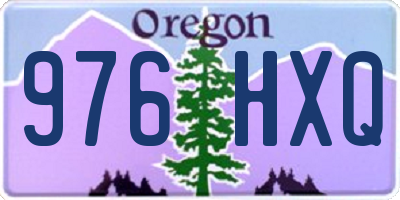 OR license plate 976HXQ