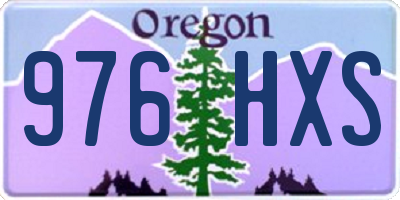 OR license plate 976HXS