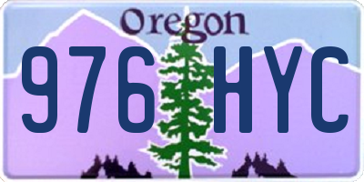 OR license plate 976HYC