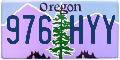 OR license plate 976HYY