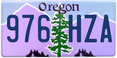 OR license plate 976HZA