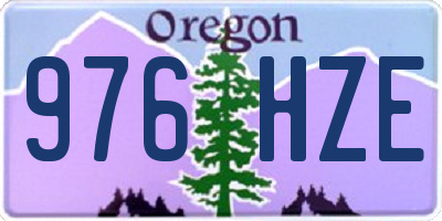 OR license plate 976HZE