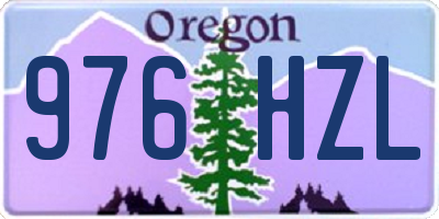 OR license plate 976HZL