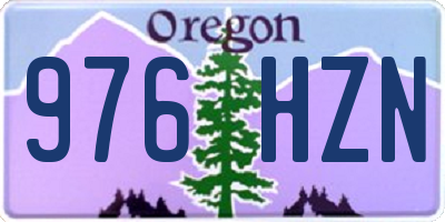 OR license plate 976HZN