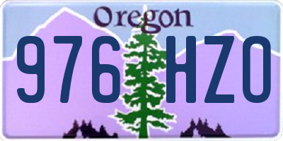 OR license plate 976HZO