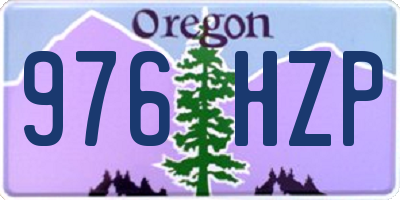 OR license plate 976HZP