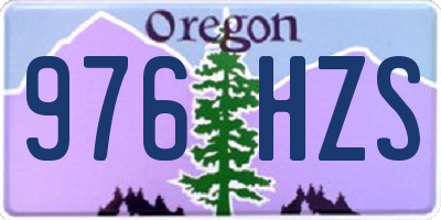 OR license plate 976HZS