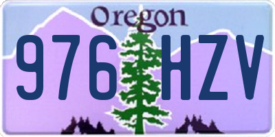 OR license plate 976HZV