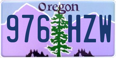 OR license plate 976HZW
