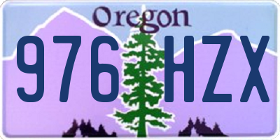 OR license plate 976HZX
