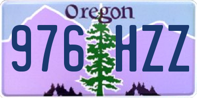 OR license plate 976HZZ