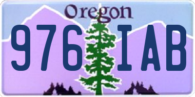 OR license plate 976IAB