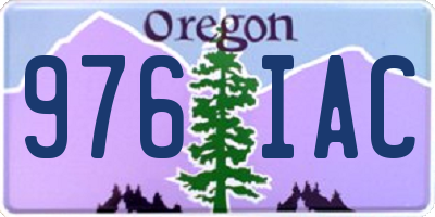 OR license plate 976IAC