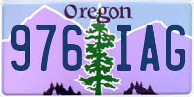 OR license plate 976IAG