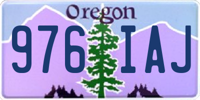 OR license plate 976IAJ